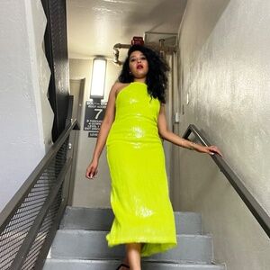 Zara Highlighter sequin dress